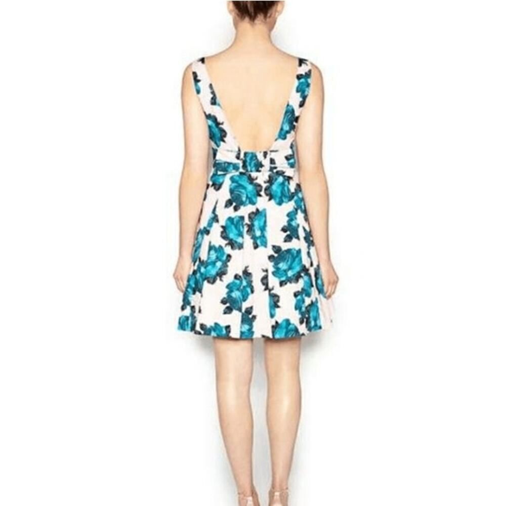 NWT Betsey Johnson Petal Blue Floral Pink Mini Dress - Size: 10 - Picture 3 of 13